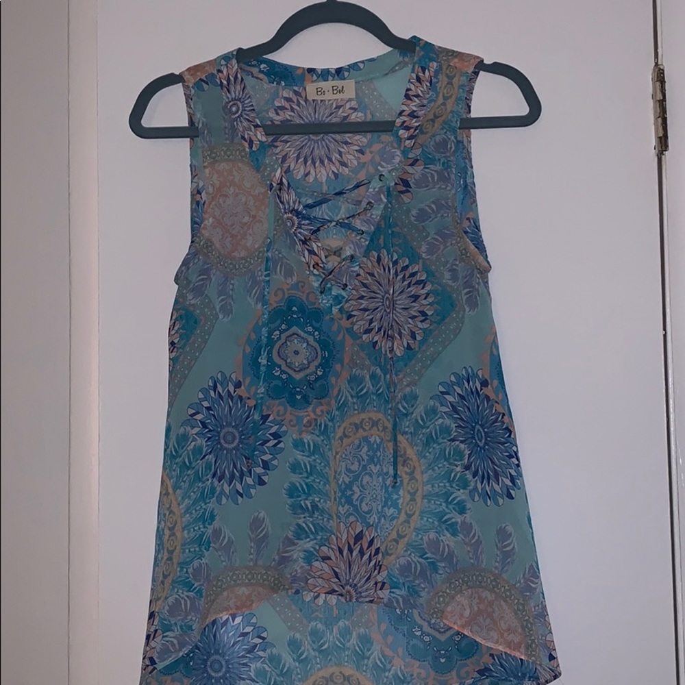 Bo Bel- Blue Tank Top